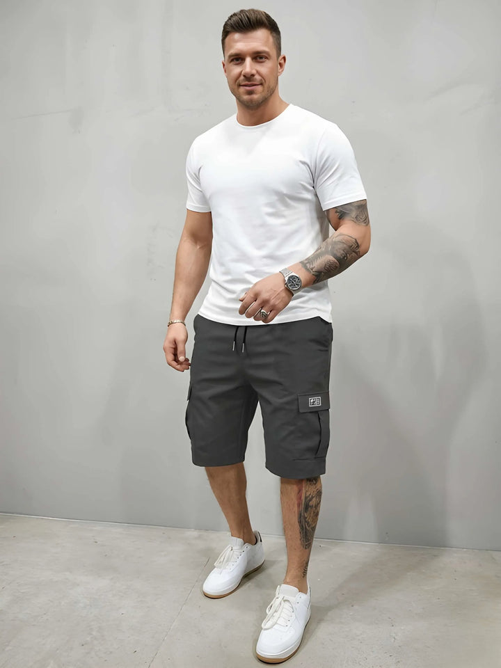 Herren Kurze Baggy Shorts mit Gummibund